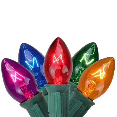 Northlight C7 Christmas String Lights - MultiColor - 24' Green Wire - 25ct 4 Northlight C7 Christmas String Lights - MultiColor - 24' Green Wire - 25ct - Image 2