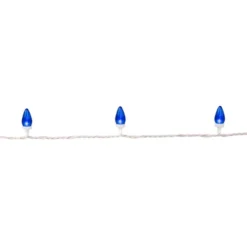 Northlight LED C7 Christmas Lights - Blue - 16' - White Wire - 25ct -Northlight GUEST 6ba64a49 867b 40ee bdfc 385820a0f006