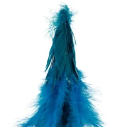 Northlight Small Two-Tone Layered Feathers Cone Tree Christmas Decoration - 16" - Turquoise -Northlight GUEST 6d9b4c19 23aa 492b bef9 249488e71a22