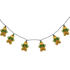 Northlight Gingerbread Man With Bowties Christmas Light Set - Clear - 7.5' Green Wire - 10ct 11 Northlight Gingerbread Man With Bowties Christmas Light Set - Clear - 7.5' Green Wire - 10ct -Northlight GUEST 6e35a0ba 4ff7 4f4d 862b 4581ae88d531