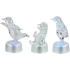 Northlight LED Lighted Color Changing Penguin Acrylic Christmas Decorations - 4" - Set Of 3 -Northlight GUEST 6e959a4f 1dfd 4afd 9941 3df2cb92aa09