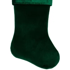 Northlight Traditional Velvet Hanging Christmas Stocking - 19" - Green -Northlight GUEST 6eb29dee 5033 483a a64a 0aaf7395de34