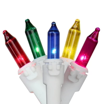 Northlight Mini Icicle Incandescent Christmas Lights - Multi-color - 5.75' White Wire - 100ct 3 Northlight Mini Icicle Incandescent Christmas Lights - Multi-color - 5.75' White Wire - 100ct
