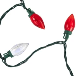 Northlight 25ct Red And Pure White LED C9 Christmas Lights, 16ft Green Wire -Northlight GUEST 6f665a67 f0b2 46fe b48d 48f1eeda257c