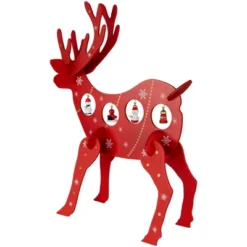 Northlight Reindeer Cut-Out Ornament Holder Christmas Decoration - 13.25" - Red And White -Northlight GUEST 6febddb3 985d 4c7f a357 cdd16b048878