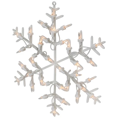 Northlight 13.5" Lighted Snowflake Christmas Window Silhouette Decoration 5 Northlight 13.5" Lighted Snowflake Christmas Window Silhouette Decoration - Image 3