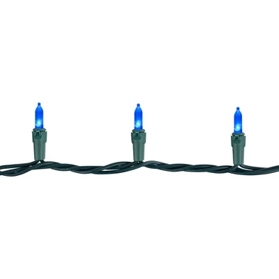Northlight LED Mini Christmas Lights - Blue - 33' Green Wire - 100ct 6 Northlight LED Mini Christmas Lights - Blue - 33' Green Wire - 100ct - Image 4