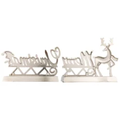 Northlight Set Of 2 Silver Reindeer Merry Christmas Metal Stocking Holders 5.5" 10 Northlight Set Of 2 Silver Reindeer Merry Christmas Metal Stocking Holders 5.5" -Northlight GUEST 71148840 be92 4375 b6ed 43842893c60c