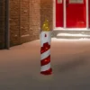 Northlight 3D LED Lighted Striped Candle Christmas Outdoor Decoration - 30" - Red And White -Northlight GUEST 726c57c3 e9ce 46d0 9351 005df47f61ac