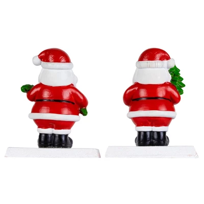 Northlight Santa Claus Christmas Stocking Holders - 4.75" - Set Of 2 7 Northlight Santa Claus Christmas Stocking Holders - 4.75" - Set Of 2 - Image 5