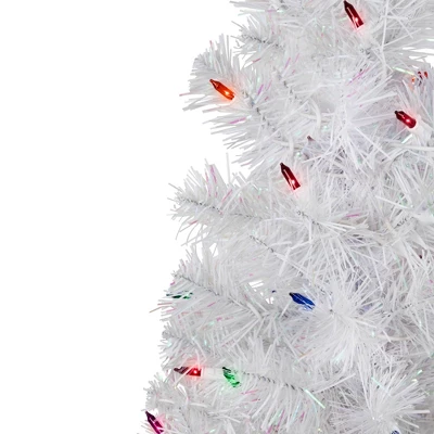 Northlight Pre-Lit Medium Rockport White Pine Artificial Christmas Tree - 2' - Multi Lights 4 Northlight Pre-Lit Medium Rockport White Pine Artificial Christmas Tree - 2' - Multi Lights - Image 2