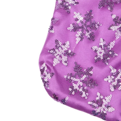Northlight 19" Purple Sequin Snowflake Christmas Stocking With White Faux Fur Cuff 7 Northlight 19" Purple Sequin Snowflake Christmas Stocking With White Faux Fur Cuff - Image 5