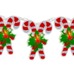 Northlight 10-Count Candy Cane Christmas Light Set - 6ft White Wire -Northlight GUEST 7458dfc4 1594 4a96 a8b6 6211294e4153