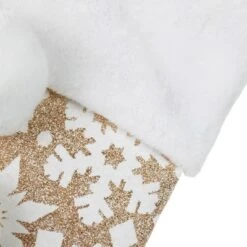 Northlight 20.5" Glittered Gold Christmas Stocking With Snowflakes And Pom Poms 9 Northlight 20.5" Glittered Gold Christmas Stocking With Snowflakes And Pom Poms -Northlight GUEST 7618df77 49f6 4079 a7be 9d71ac879cf4