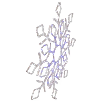 Northlight 23" Lighted Snowflake Window Silhouette Christmas Decoration 5 Northlight 23" Lighted Snowflake Window Silhouette Christmas Decoration - Image 3