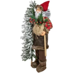 Northlight 48" Santa Claus With Artificial Flocked Alpine Tree Christmas Figure 10 Northlight 48" Santa Claus With Artificial Flocked Alpine Tree Christmas Figure -Northlight GUEST 77f6aeb3 b3b8 426d b7bd 0de95d859f16