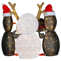 Northlight LED Lighted Penguins Building Snowman Outdoor Christmas Decoration - 35" - Set Of 3 10 Northlight LED Lighted Penguins Building Snowman Outdoor Christmas Decoration - 35" - Set Of 3 -Northlight GUEST 7a03f7a1 0167 471d 99db 6bba7771489c