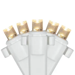 Northlight 2' X 8' Warm White LED Wide Angle Net Style Column Wrap Christmas Lights, White Wire -Northlight GUEST 7b239798 c3ff 4451 95d8 3cf19dddaa79