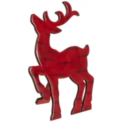 Northlight Glossy Standing Reindeer Christmas Decoration - 8" - Red -Northlight GUEST 7b41ceda 5bb6 4638 80e3 fcd08b158e4e