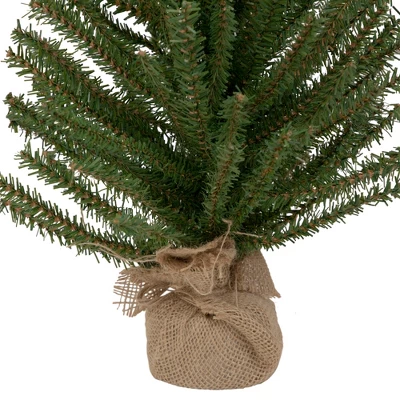 Northlight 2 FT Traditional Scottsdale Mini Pine Artificial Christmas Tree With Burlap, Unlit 6 Northlight 2 FT Traditional Scottsdale Mini Pine Artificial Christmas Tree With Burlap, Unlit - Image 4