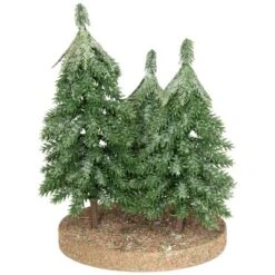 Northlight Icy Downswept Pine Trio Of Trees Christmas Decoration - 8" - Unlit -Northlight GUEST 7b99eea3 30a6 40fc 8559 d3671b3a68f0