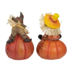 Northlight Set Of 2 Scarecrow On A Pumpkin Thanksgiving Table Figures -Northlight GUEST 7dcc2d6b 51c1 4f0c a079 6463dd2568c8