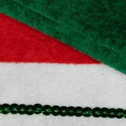 Northlight 18" Green And Red Velvet Sequin Stripe Stocking -Northlight GUEST 7dcc546b 7b20 406d 89be 26421fc4fcd7