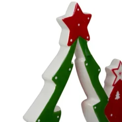 Northlight 9" Green And Red Ceramic Christmas Tree Tabletop Decoration -Northlight GUEST 7dcce01e 361e 4b1b b264 5b9fc6b7d1cb