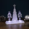 Northlight LED Lighted Icy Crystal Nutcracker And Christmas Tree Decoration - 9" - White Lights -Northlight GUEST 7e7a0617 5f78 4ec3 bc28 e32e8c9ac1ce