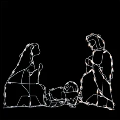 Northlight 25.5" Holy Family Nativity Scene Lighted Outdoor Christmas Decor