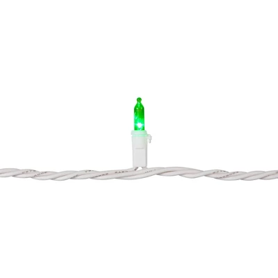 Northlight LED Mini Christmas Lights - Green - 16.25' White Wire - 50ct 8 Northlight LED Mini Christmas Lights - Green - 16.25' White Wire - 50ct - Image 6