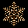 Northlight 16" White Lighted Snowflake Christmas Window Silhouette