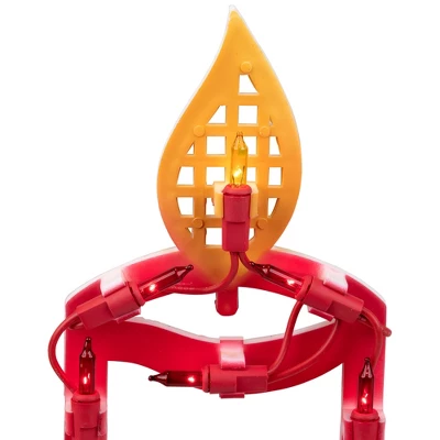 Northlight 16.5" Lighted Candles With Holly And Berry Christmas Window Silhouette 7 Northlight 16.5" Lighted Candles With Holly And Berry Christmas Window Silhouette - Image 5