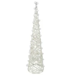 Northlight LED Lighted Glittered Cone Tree Christmas Decorations - 39.25" - White - Set Of 3 9 Northlight LED Lighted Glittered Cone Tree Christmas Decorations - 39.25" - White - Set Of 3 -Northlight GUEST 80b36693 b27f 42ea 9e12 e2bab10234e8