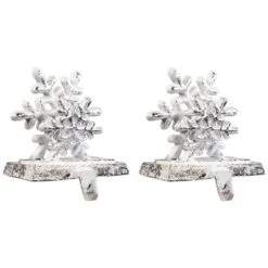 Northlight Double Snowflake Christmas Stocking Holders - 4.75" - Silver - Set Of 2 10 Northlight Double Snowflake Christmas Stocking Holders - 4.75" - Silver - Set Of 2 -Northlight GUEST 815e5db7 a80c 4ed5 bbd1 df1ab470ef9d