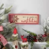 Northlight Framed "Meet Me Under The Mistletoe" Christmas Wall Decoration - 11.75" - Red -Northlight GUEST 819e71b3 adc8 4a7d a544 ea3e9cdc9b34
