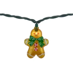 Northlight Gingerbread Man With Bowties Christmas Light Set - Clear - 7.5' Green Wire - 10ct 12 Northlight Gingerbread Man With Bowties Christmas Light Set - Clear - 7.5' Green Wire - 10ct -Northlight GUEST 81f00b79 3b7a 4825 8631 9ac2c06e1d22