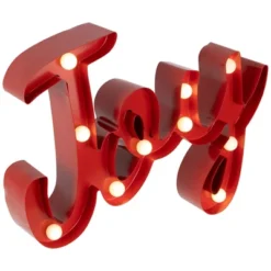 Northlight Lighted "Joy" Christmas Decoration - 11.25" -Northlight GUEST 82857e97 0558 4fd0 b02e 68f26e6bc7eb