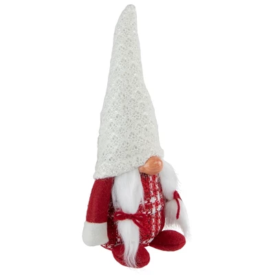 Northlight 10" Red And White Nordic Girl Gnome Christmas Decoration 4 Northlight 10" Red And White Nordic Girl Gnome Christmas Decoration - Image 2