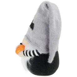 Northlight 9.5" Black And Gray Standing Gnome With Pumpkin Halloween Decoration -Northlight GUEST 86f16904 690a 496e a4e5 e64b3a8aab78