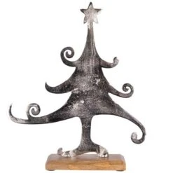 Northlight Swirling Metal Tree Christmas Decoration - 13.5" -Northlight GUEST 87156c82 3778 46e4 ae48 ca1eb7978168