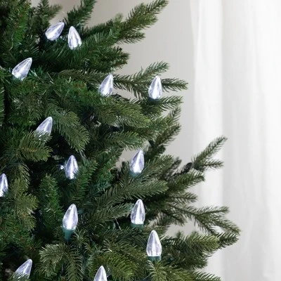 Northlight 25ct Pure White LED C7 Christmas Light Set - 16ft Green Wire 5 Northlight 25ct Pure White LED C7 Christmas Light Set - 16ft Green Wire - Image 3