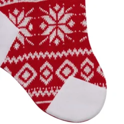Northlight 21.5" Red And White Knitted Snowflake Christmas Stocking With Fleece Cuff 10 Northlight 21.5" Red And White Knitted Snowflake Christmas Stocking With Fleece Cuff -Northlight GUEST 87e79f95 06a2 4919 bcb9 cf37e127cc12