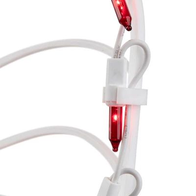 Northlight Lighted Bow Window Silhouette Christmas Decoration - 14" - Red Lights 9 Northlight Lighted Bow Window Silhouette Christmas Decoration - 14" - Red Lights - Image 7