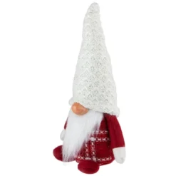 Northlight 9.5" Red And White Plaid Boy Gnome Christmas Decoration -Northlight GUEST 8af773d0 c548 4f22 bcc4 340a6e750423