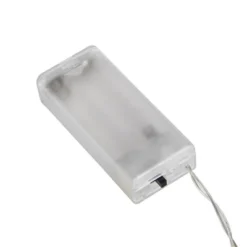 Northlight LED Lighted B/O Pom Pom Christmas Garland Lights - Cool White - 4.25' Clear Wire - 10ct -Northlight GUEST 8b4d69f4 797c 4e05 ab01 d4ad1287fada