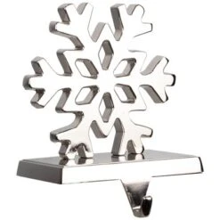 Northlight Snowflake Metal Christmas Stocking Holder - 5" -Northlight GUEST 8c052f4b 9c6e 4760 96cc 3b8ec6152660