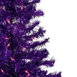 Northlight 6' Pre-Lit Purple Artificial Tinsel Christmas Tree, Clear Lights -Northlight GUEST 8c2373e1 e5a5 42ff a21a f499365fb875