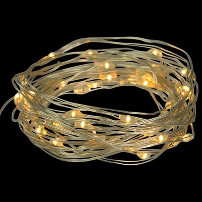 Northlight 50-Count Warm White LED Micro Fairy Christmas Lights - 16ft, Copper Wire 4 Northlight 50-Count Warm White LED Micro Fairy Christmas Lights - 16ft, Copper Wire - Image 2