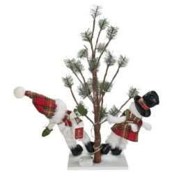 Northlight LED Lighted Snowmen Friends With Pine Tree Christmas Decoration - 34" 6 Northlight LED Lighted Snowmen Friends With Pine Tree Christmas Decoration - 34" -Northlight GUEST 8ce390c3 5563 4687 a0d1 400f81f4c64e